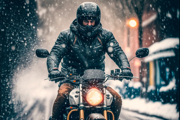 Winter motorcycle gloves